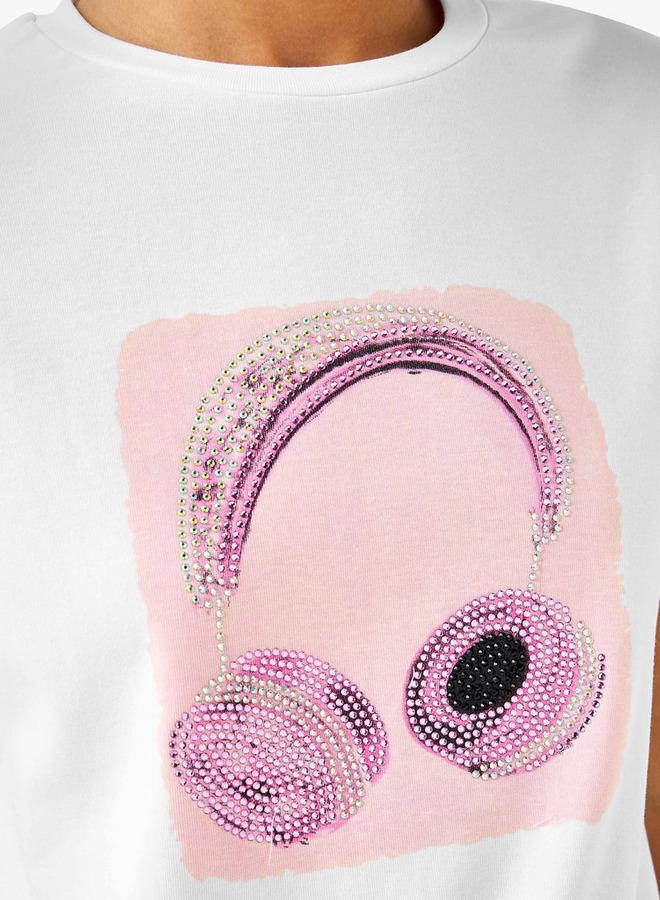 2Xtremz Cotton T shirt with Embellished Detail - Image 5