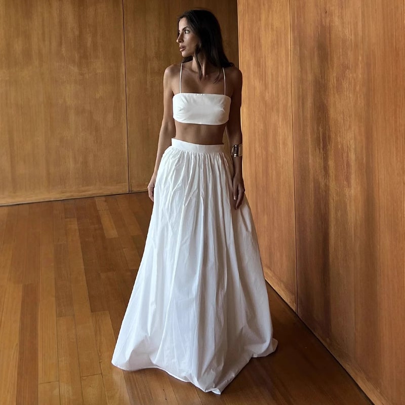 Women's Pure Cotton Cami & Long Skirt Lingerie Set Spring/Summer 2026 - Image 2