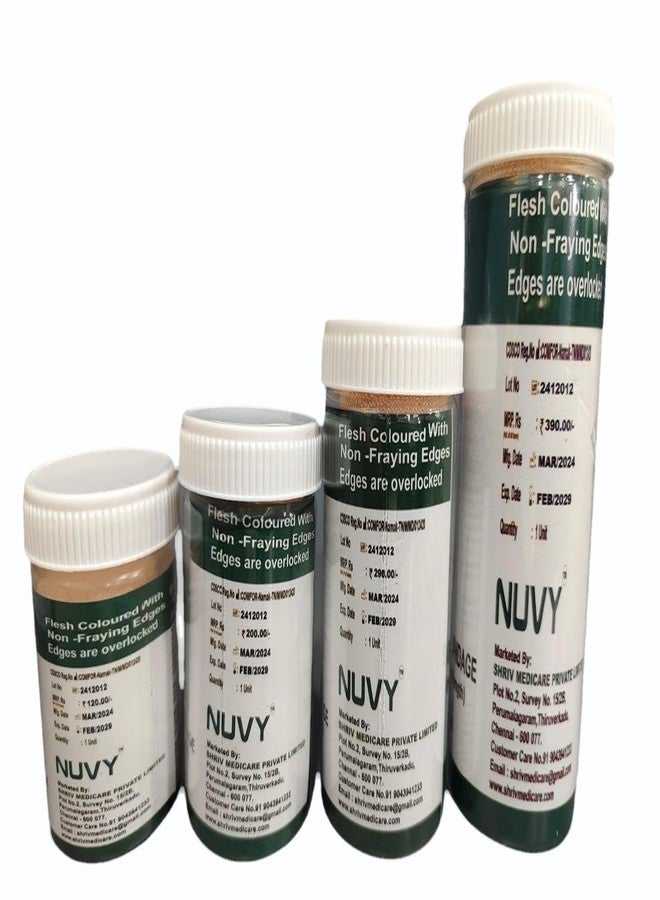 Nuvy Soft Cotton Pain Relief Crepe Bandage, Pack of 1 (8cm x 4m) - Premium Stretchable Medical Wrap for Support, Compression, and Injury Recovery - Image 2