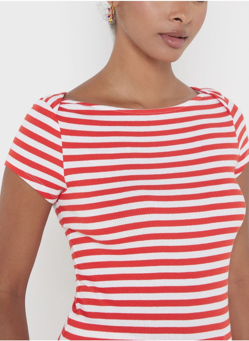 Striped Boat Neck Top - pzsku/Z54664E8331ABF735F5D0Z/45/_/1720542398/7bd5479b-5e21-4799-a018-d62035ad4496