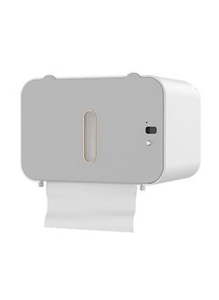 Generic Wall Mounted Automatic Induction Toilet Paper Holder with Waterproof Shelf Ideal for Bathroom Accessories and Dispenser  - Image 2