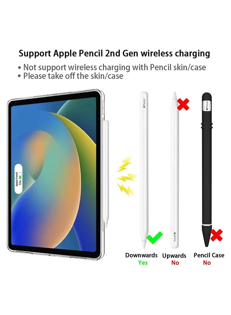 Clear Case for iPad 10th Generation 2022 Release (10.9 inch), Slim Lightweight [Thick Corners] TPU Rubber Back Cover for 10.9" iPad 10th Gen, Support Pencil 2, Transparent - Image 5