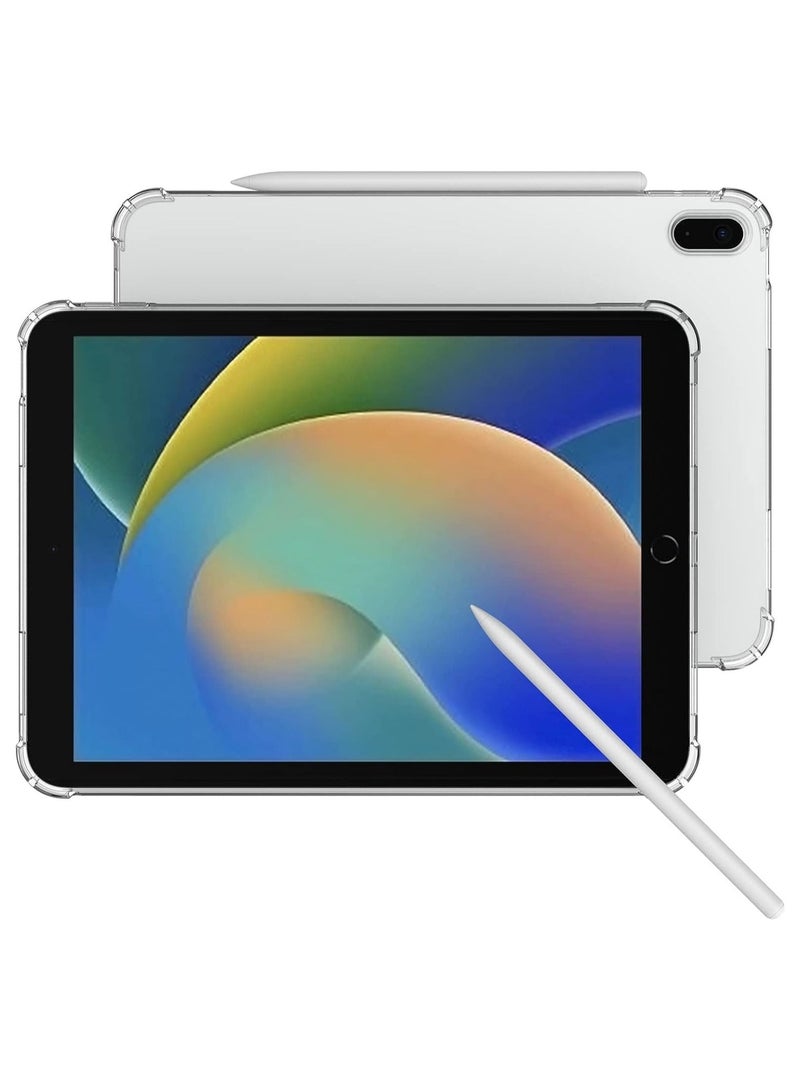 Clear Case for iPad 10th Generation 2022 Release (10.9 inch), Slim Lightweight [Thick Corners] TPU Rubber Back Cover for 10.9" iPad 10th Gen, Support Pencil 2, Transparent - Image 4