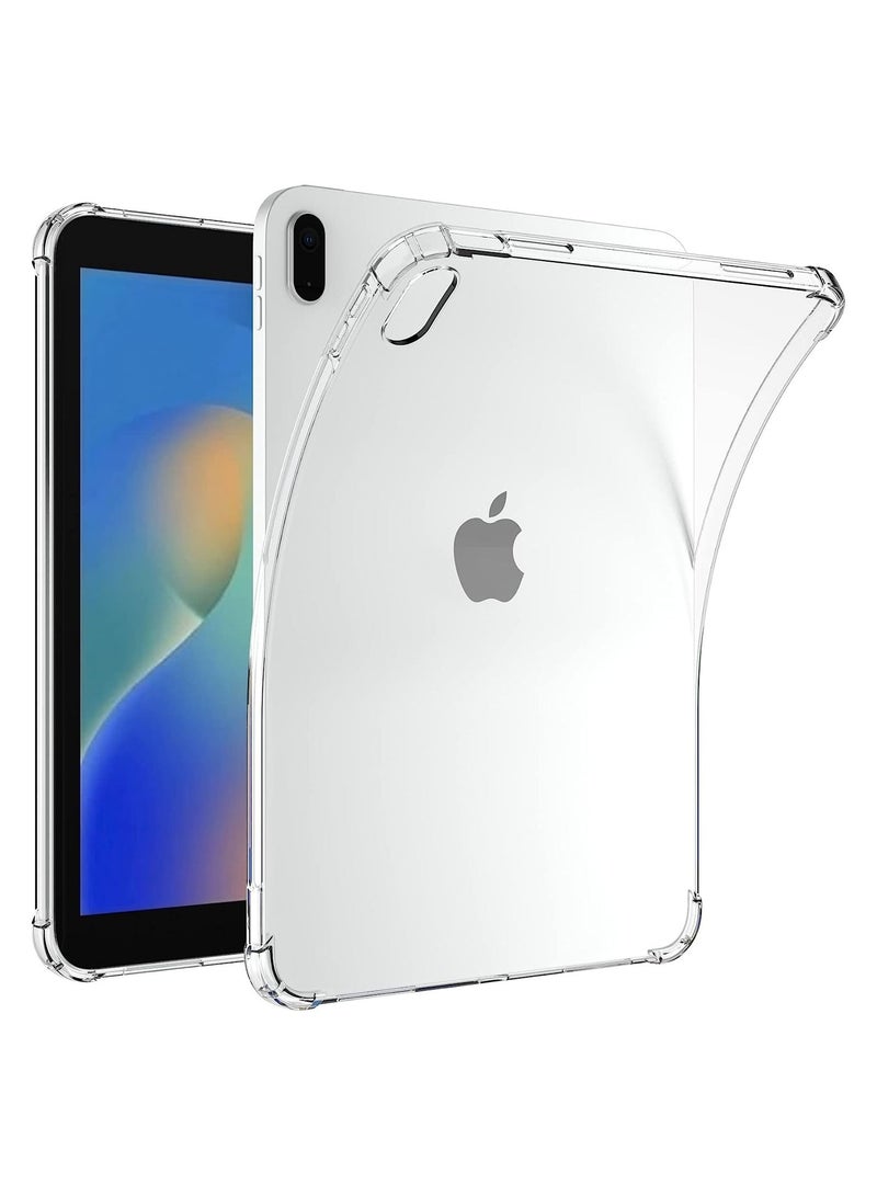 Clear Case for iPad 10th Generation 2022 Release (10.9 inch), Slim Lightweight [Thick Corners] TPU Rubber Back Cover for 10.9" iPad 10th Gen, Support Pencil 2, Transparent - Image 1