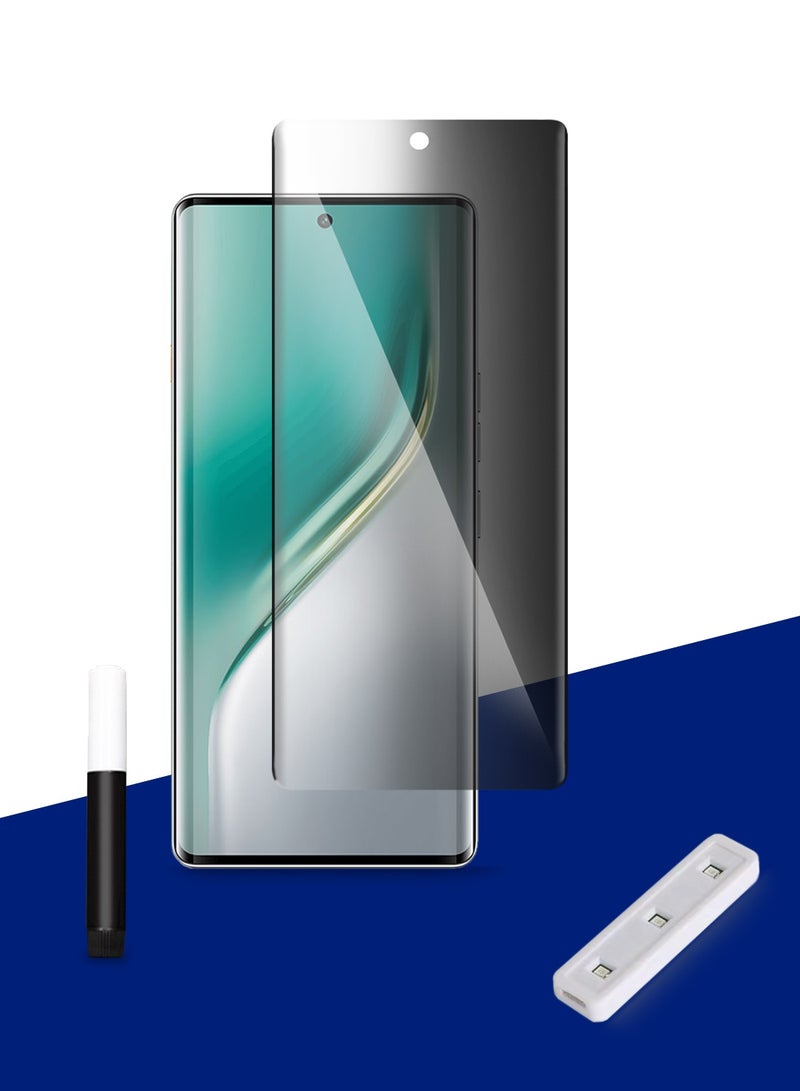 Wtech Tecno Camon 40 Pro 5G 2025 Premium Curved Edges UV Full Glue Full Cover Privacy Tempered Glass Screen Protector (MSGUCP) - Clear - Image 1