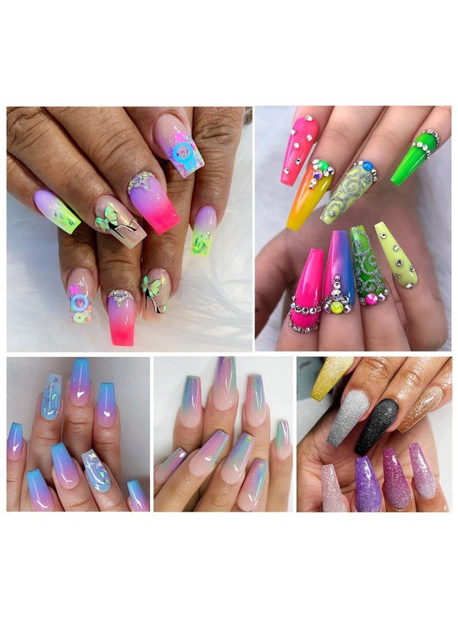 DAGEDA 24 Color Pigment Nail Powder Colorful Iridescent Glitter Ultrafine Luminous Pearlescent Highgloss Halo Powder Nails Pigments Dust 3D Diy Nail Art Decoration（Color B ） - Image 2