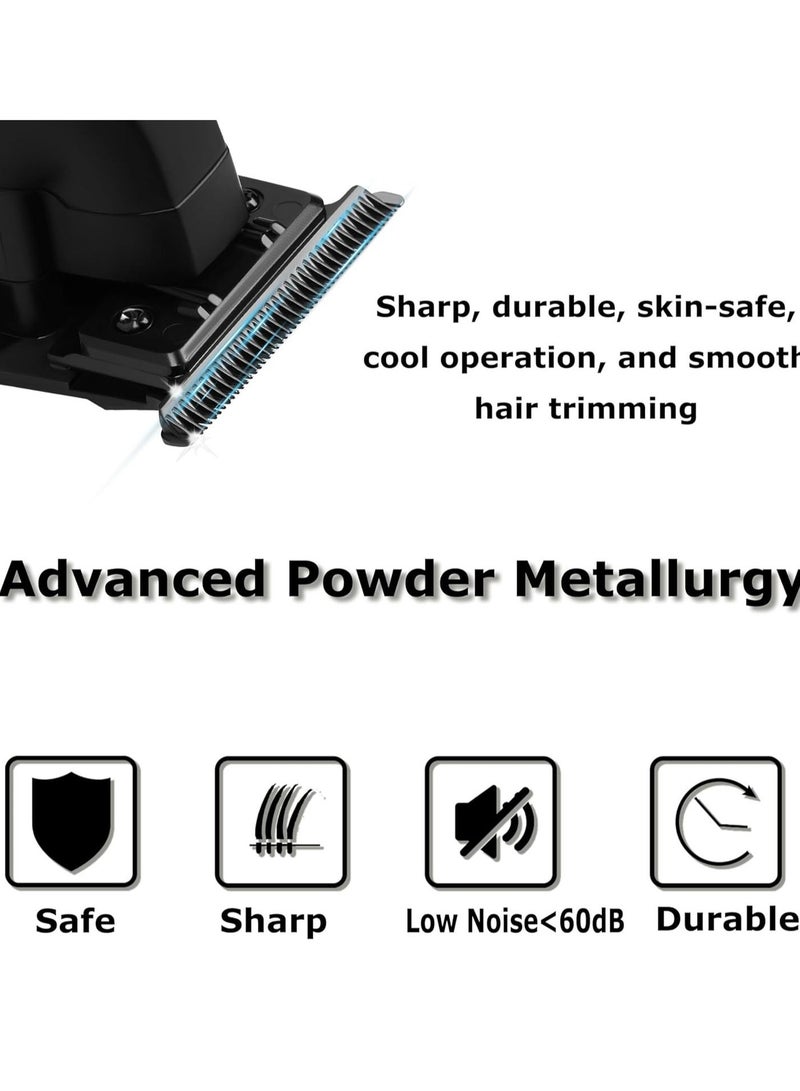 Professional Hair/Beard Trimmer: Cordless Rechargeable T Blade Clippers - Image 2