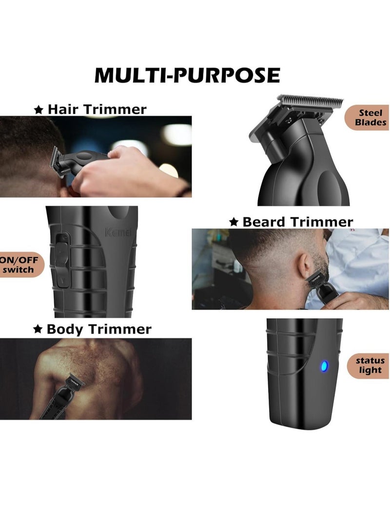Professional Hair/Beard Trimmer: Cordless Rechargeable T Blade Clippers - Image 3