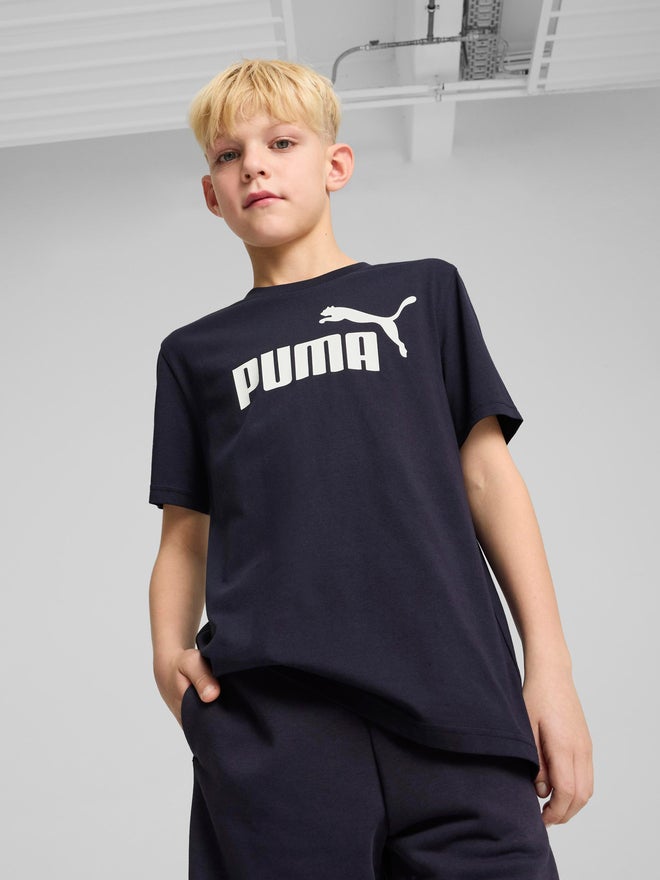 PUMA vy Blue Essential No.1 Logo T-Shirt - Image 3