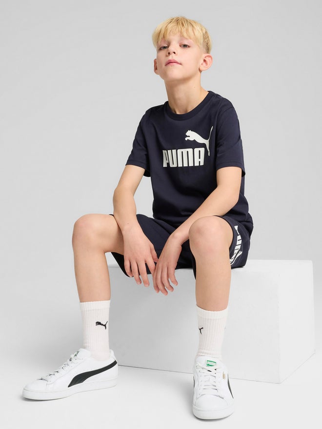 PUMA vy Blue Essential No.1 Logo T-Shirt - Image 5
