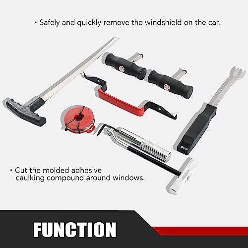 ATPEAM 7PCS Windshield Removal Tool Kit Automotive Wind Glass Remover Hand Tool - Image 4