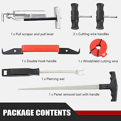 ATPEAM 7PCS Windshield Removal Tool Kit Automotive Wind Glass Remover Hand Tool - Image 2