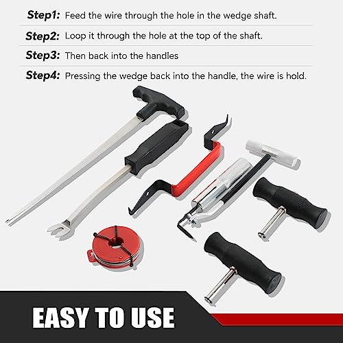 ATPEAM 7PCS Windshield Removal Tool Kit Automotive Wind Glass Remover Hand Tool - Image 5