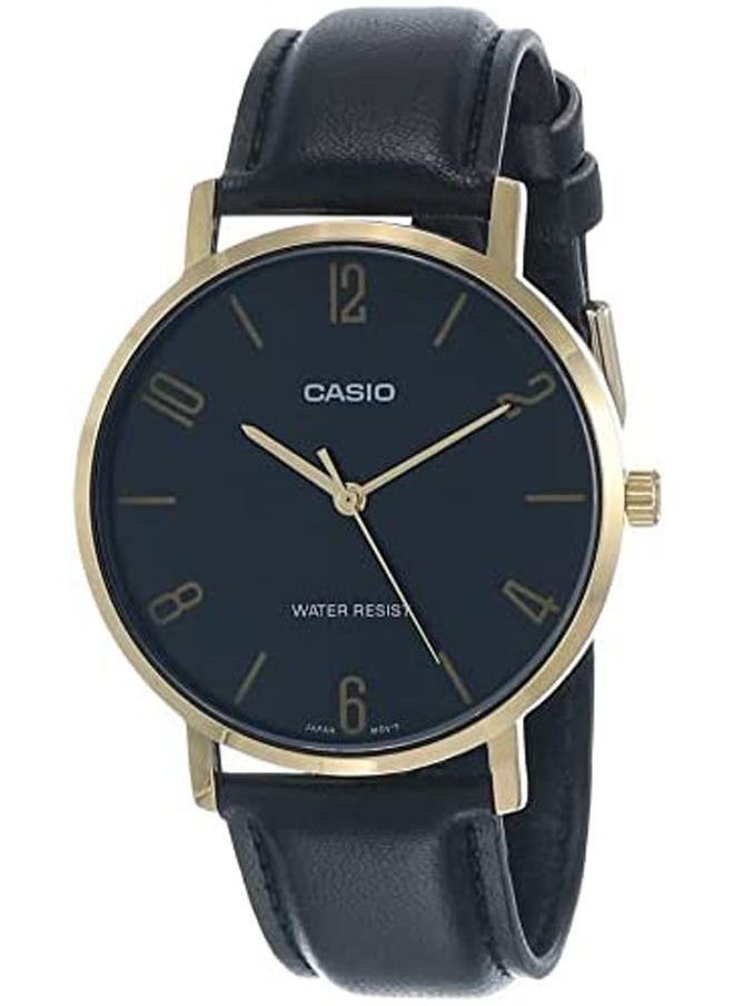 CASIO - ساعة انالوج جلدية MTP-VT01GL-1B2UDF - Image 1