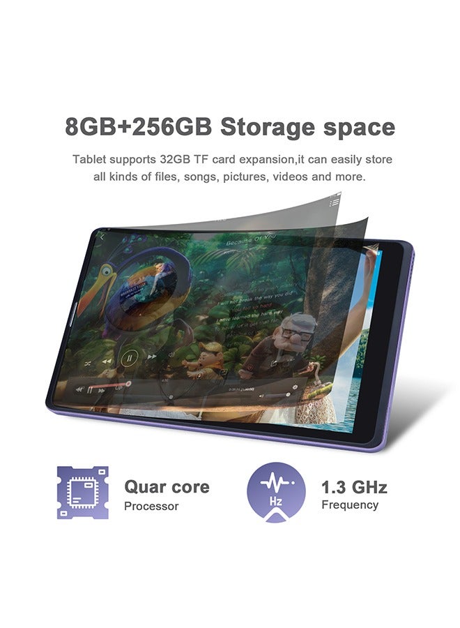 سي آيديا تابلت 8 بوصة يعمل بنظام Android 12 وذاكرة وصول عشوائي 8 جيجابايت + ذاكرة تخزين داخلية 256 جيجابايت وشاشة IPS 800*1280 مع حافظة حماية ولوحة مفاتيح CM835 - Image 4