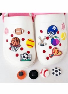 Excefore 12 Pieces Sports Charms For Crocs, Bracelets Wristband And Shoes  - Image 2