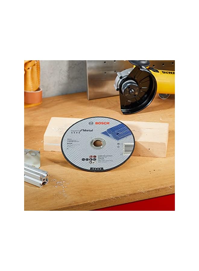 BOSCH Expert For Metal Straight Cutting Disc For Large Angle Grinders With Locking Nut 1 Piece 180 Mm Diameter 3.00 Mm Thickness - Image 4