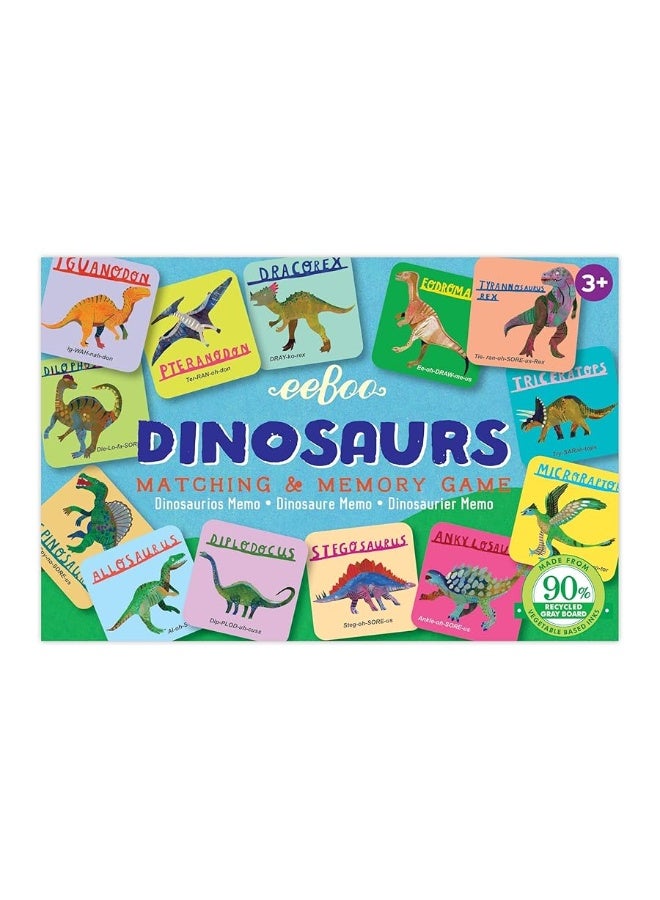 eeBoo Dinosaurs Little Memory and Matching Game, 3 years - Image 2