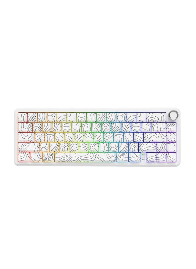 Attack Shark X65PRO HE Rapid Trigger Wireless Gaming Keyboard, 0.01mm RT Accuracy 8KHz Polling Rate Wired Keyboard with Magnetic Switch, Tri-Mode, Adjustable Actuation, RGB Lighting for PC/Mac/Gamer  - Image 1