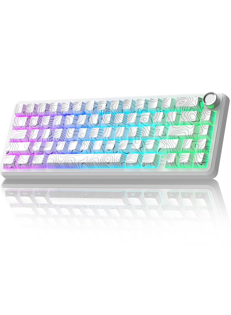 Attack Shark X65PRO HE Rapid Trigger Wireless Gaming Keyboard, 0.01mm RT Accuracy 8KHz Polling Rate Wired Keyboard with Magnetic Switch, Tri-Mode, Adjustable Actuation, RGB Lighting for PC/Mac/Gamer - Image 1