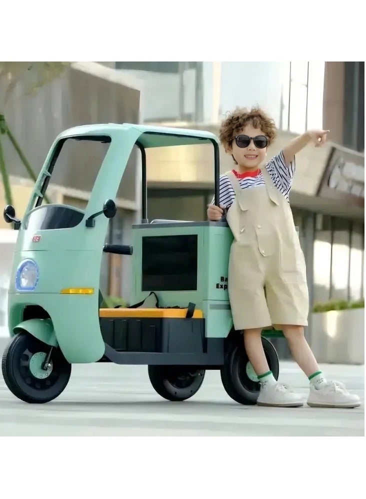 Electric Vehicle for Kids - Battery Operated Rechargeable Tricycle | Kids Ride On Toy | Push Ride On with Lights & Music | Kids Electric Vehicle | Kids for 1 to 4 Years Boys & Girls - Multicolor - Image 2