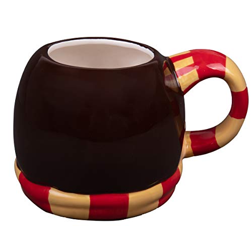 Harry Potter Figural Coffee Mug, 24 oz - Cute Chibi Design with Gryffindor Scarf Handle - Ceramic - Image 4