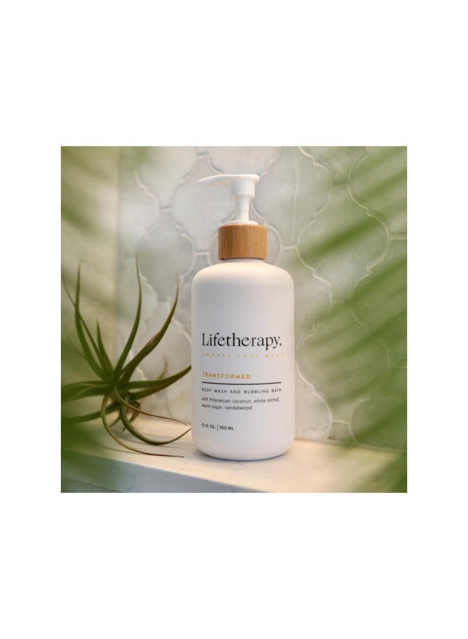 Lifetherapy Transformed Made For All Skin Types Nourishing 12 Ounce Multiuse Liquid Soap Body Wash Bubble Bath - Image 3