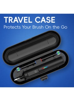 Generic Rotating Electric Toothbrush, 3 Modes USB Fast Rechargeable Rotary Electric Toothbrush with Timer, Travel Case and 2 Brush Heads  - Image 4
