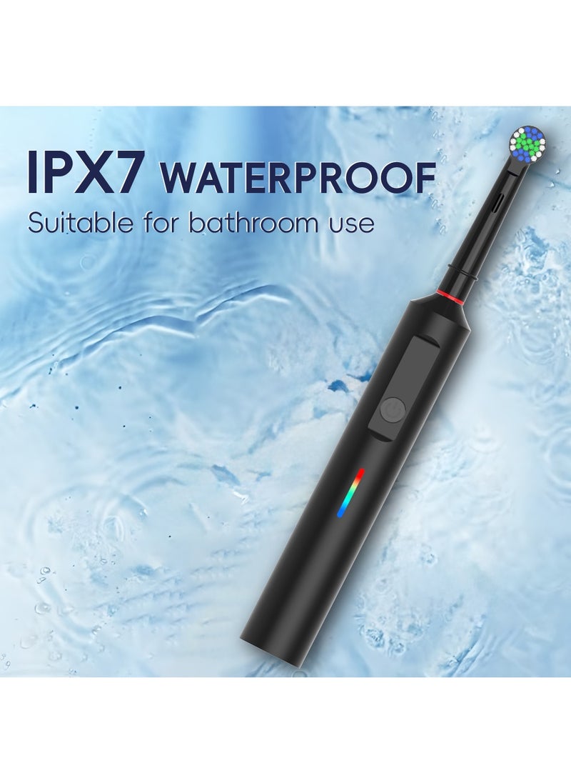 Generic - Rotating Electric Toothbrush, 3 Modes USB Fast Rechargeable Rotary Electric Toothbrush with Timer, Travel Case and 2 Brush Heads - Image 1