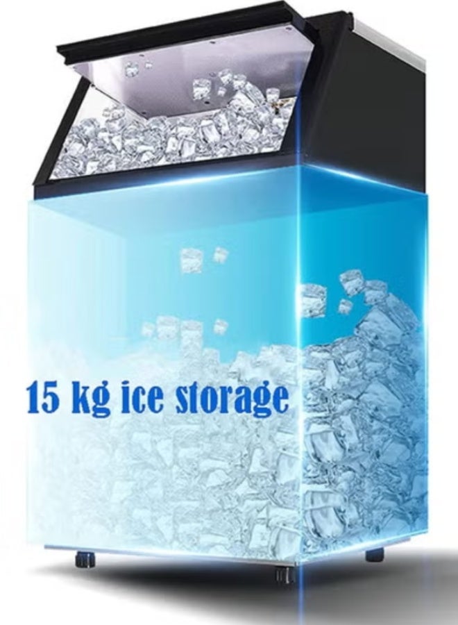 Cool Baby Commercial Ice Maker Ice Machine Self Clean, 36 Cubes per Batch in 11-18 Minutes 55KG/24H,15KG Storage Bin, Advanced LCD Panel w/Clear Indicators。Automatic water intake and bottled water can be used - Image 3