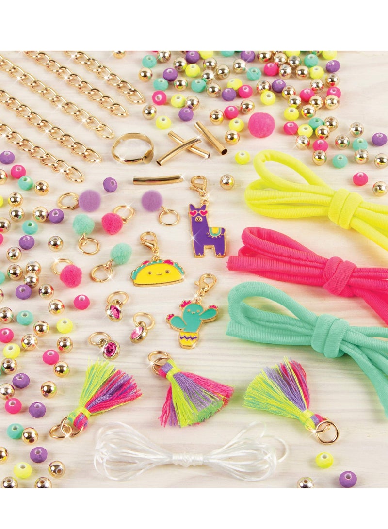DIY Charm Bracelet Making Kit with Case, Arts and Crafts Kit with Beads and Charms for Unique Jewelry Making - Image 2