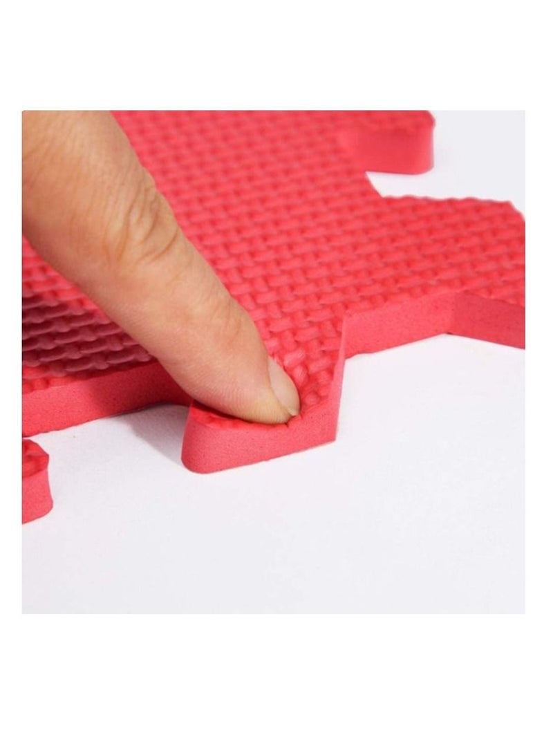 إيفا 36 قطعة من سجادة اللعب المصنوعة من الفوم للأطفال والبلاط المتشابك للأرضيات مع مجموعة ألعاب ألغاز الأبجدية والأرقام متعددة الألوان - Image 3