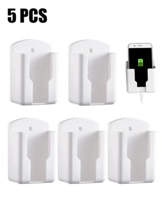 Wall Mount Remote Control Holder, 5 Pcs TV Air Conditioner Remote Control Holder, Wall Mount Storage Box Organizer, for Home Nightstand Office Desk School Supply Storage (White) - pzsku/Z5467208E6B66BC9EBEC5Z/45/_/1728875348/b5a03955-66ed-401d-990c-8ba653aeccb6