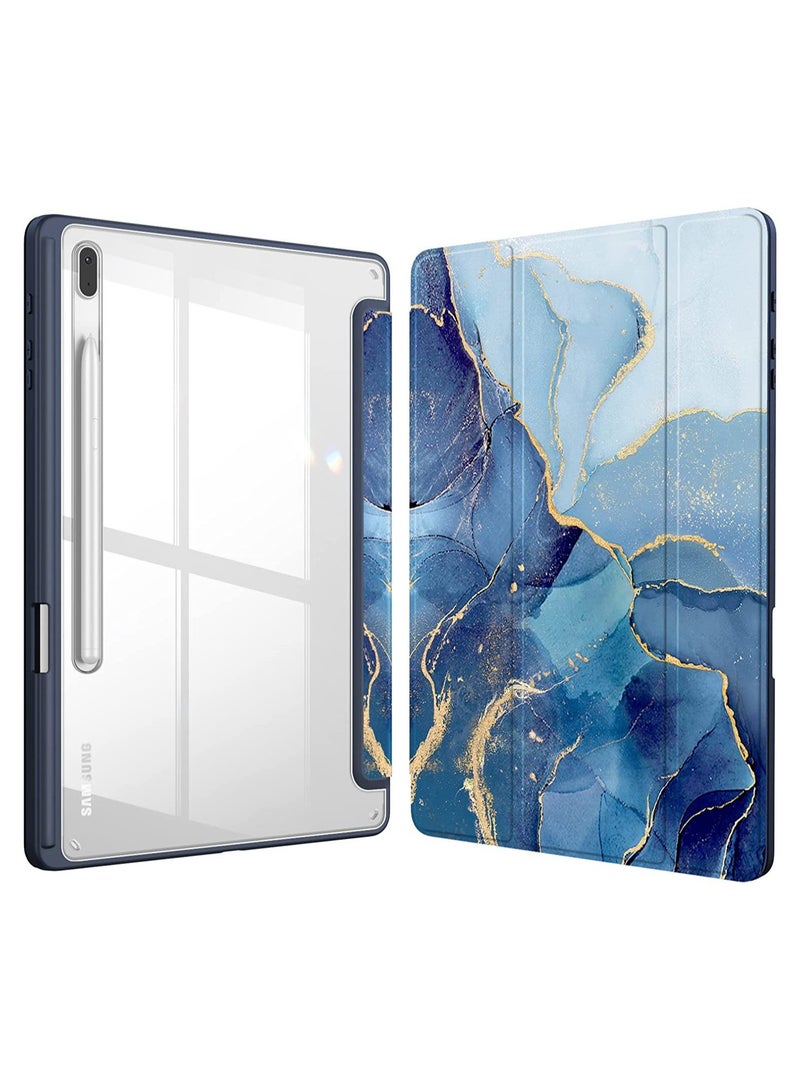 غلاف واقي متوافق مع Samsung Galaxy Tab S10 FE Plus 13.1 بوصة، غلاف لوحي بمقاومة مرنة للأكريليك، فتحة لقلم S Pen، حامل متعدد الزوايا، غلاف كامل التغطية ومقاوم للخدوش.