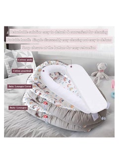 Moro Moro Cotton Baby Nest with Full Zipper – Adjustable & Portable for Newborns  - Image 4