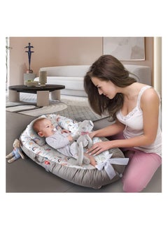 Moro Moro Cotton Baby Nest with Full Zipper – Adjustable & Portable for Newborns  - Image 2