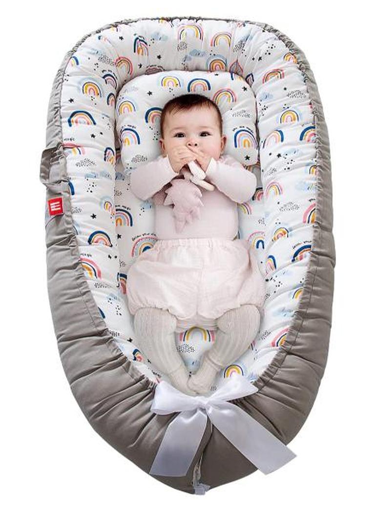 Moro Moro Cotton Baby Nest with Full Zipper – Adjustable & Portable for Newborns - Image 1