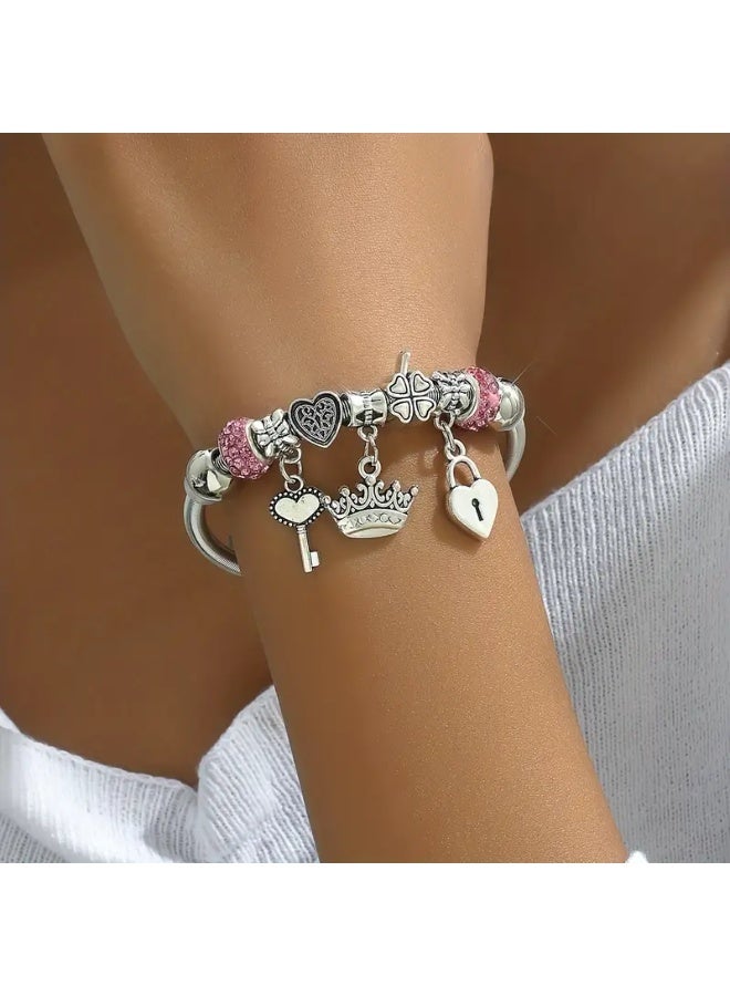 Goolsky سوار أنيق للنساء، بأسلوب بوهيمي، مع عناصر متعددة، مناسب للاستخدام اليومي وتقديم الهدايا! - Image 2