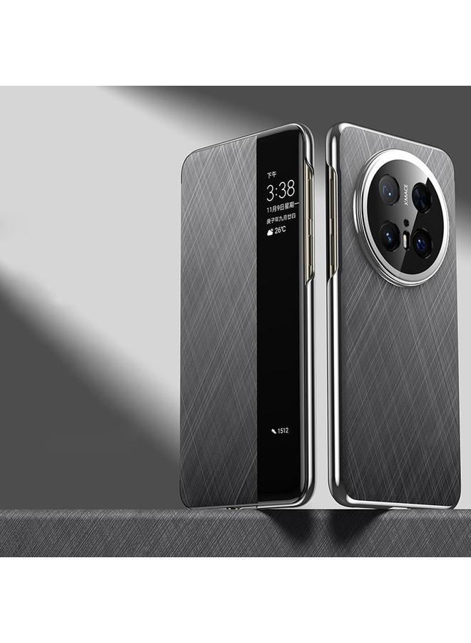 S-TOP Case For Huawei Mate 70 Pro / 70 Pro+ Smart View Window Plain Leather Paint PC Phone Case - Image 1
