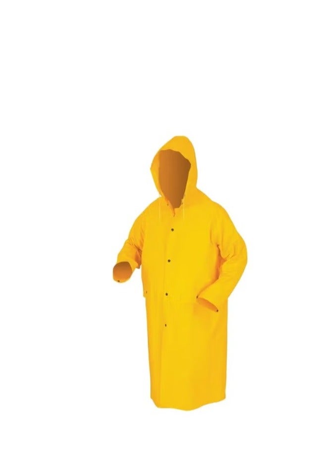 معطف واق من المطر من مادة البولي فينيل شديد التحمل مع جيوب - Image 1