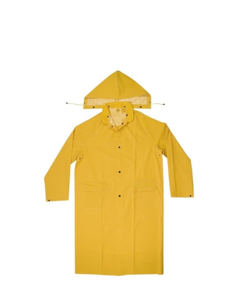معطف واق من المطر من مادة البولي فينيل شديد التحمل مع جيوب - Image 2