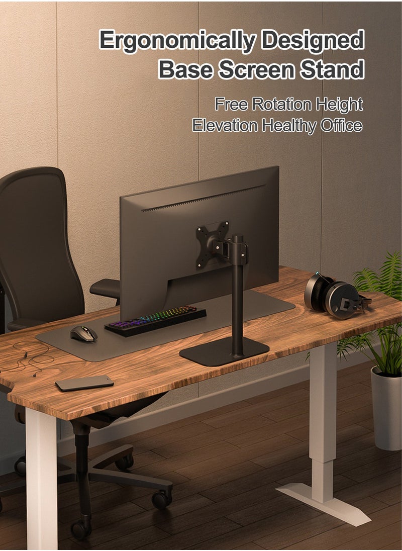 Desktop Single Monitor Arm for 14-27 inch Monitors,Tiltable and Rotatable,Load Bearing 8.5Kg,Max VESA 100*100MM