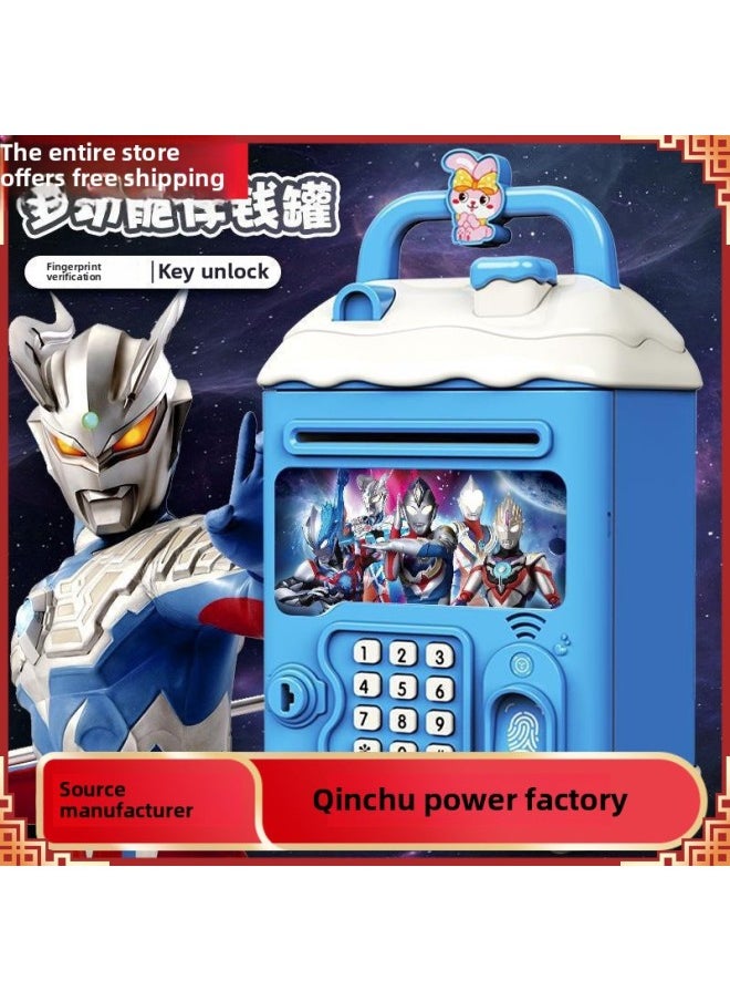 Generic - Can't Get In And Out Of The Year Piggy Bank Only Boys Password Box Kulomi Savings Girls Children Can Access Free Shipping-Color:Unconvex Man☀Password Unlock Automatic Banknote Rolling☀Battery Version - Image 1