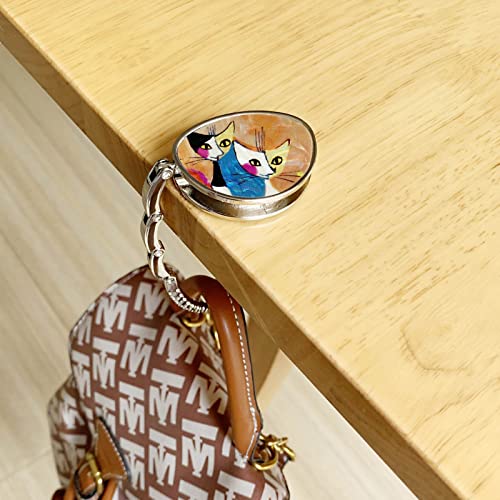 KSMD Portable Purse Hanger - Foldable Table Hooks for Bars, Desk, and Handbag Storage - Image 3