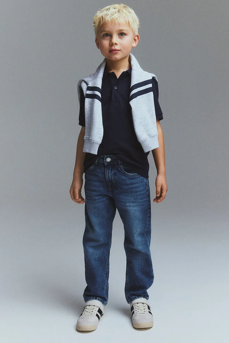 اتش اند ام Cotton piqué polo shirt