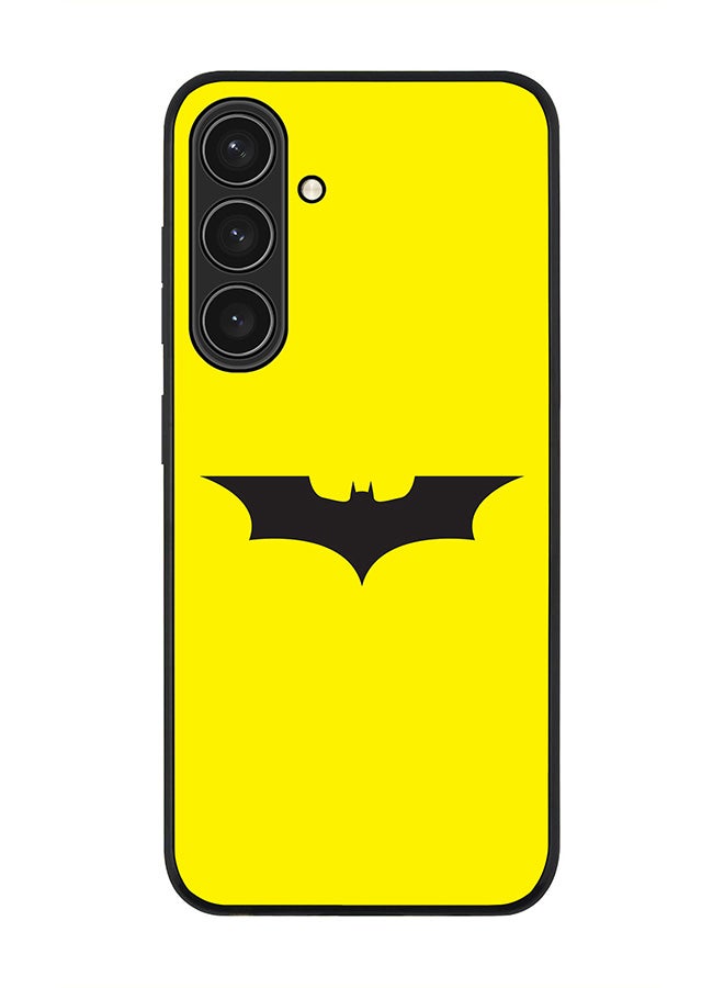 Stylizedd Rugged Black edge case for Samsung Galaxy S24 Plus, Slim fit Soft Case Flexible Rubber Edges Anti Drop TPU Gel Thin Cover- Iconic Bat - Image 1
