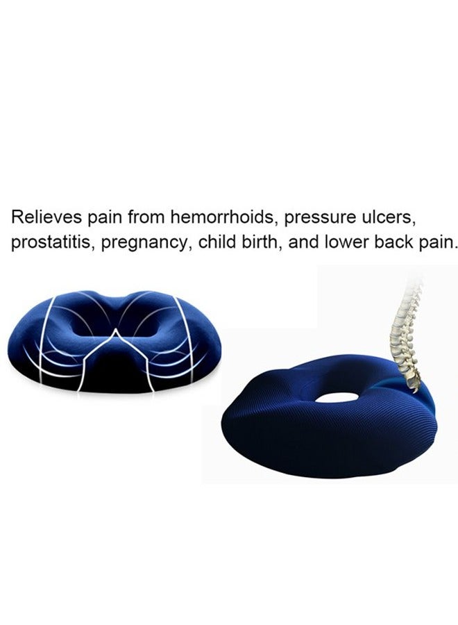 Agc Orthopedic Donut Seat Cushion for Hemorrhoid Tailbone and Lower Back Pain Relief Memory Foam Pressure Relief Pillow for Pregnancy Prostate and Sciatica Ergonomic Breathable Portable Office and Car Chair Pad - Image 3