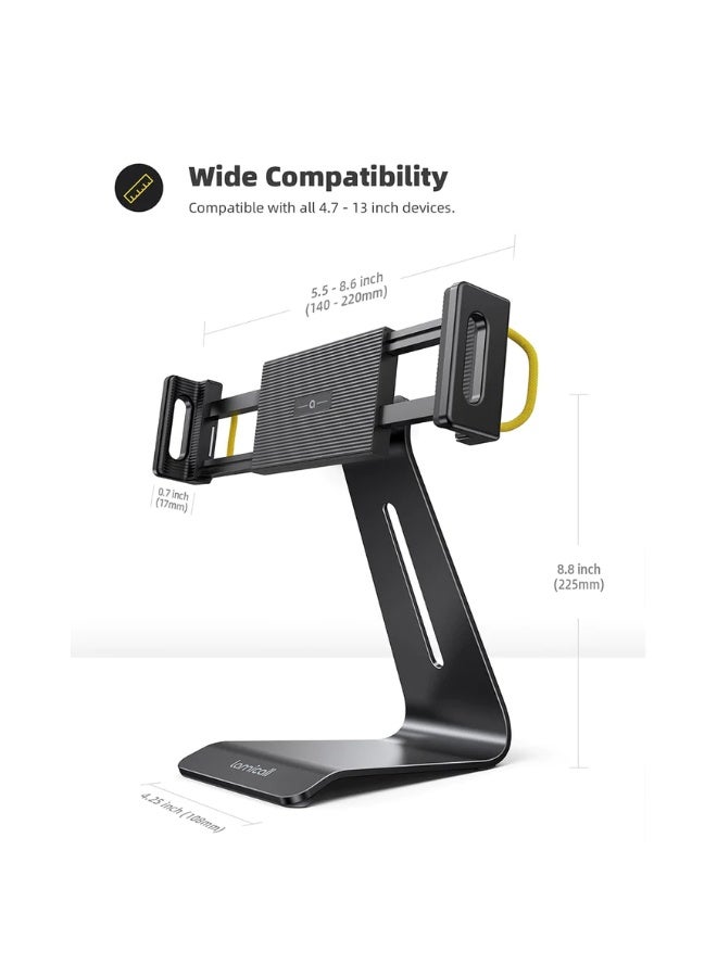 Lamicall Tablet Stand, Adjustable Tablet Holder - Universal 360 Rotation Holder, Stand for Phone, and Tablet with 4.7-13 Inch - Image 3