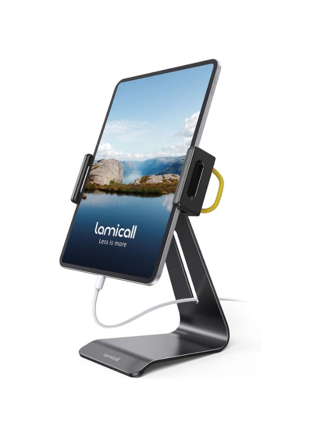 Lamicall Tablet Stand, Adjustable Tablet Holder - Universal 360 Rotation Holder, Stand for Phone, and Tablet with 4.7-13 Inch - Image 1