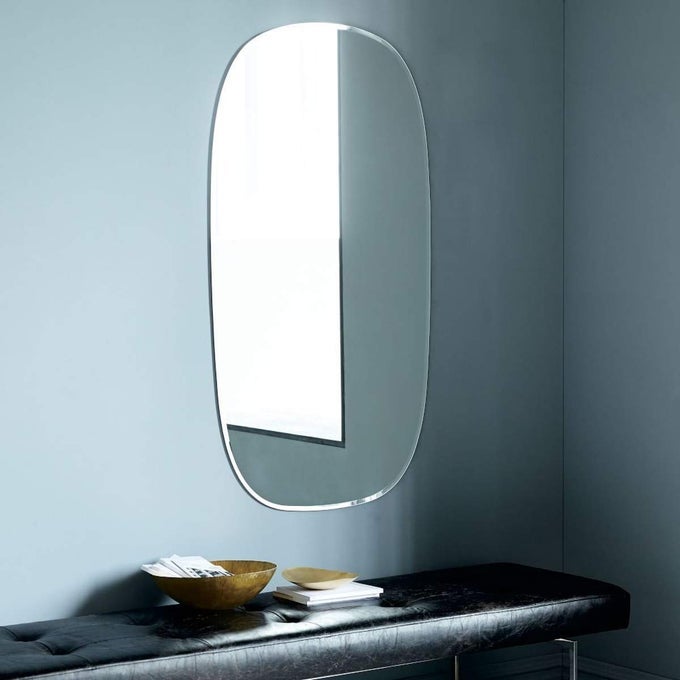 FRAMELESS DECORATIVE MIRROR GLASS FOR WALL MIRROR FOR BATHROOMS MIRROR IN HOME MIRROR DECOR MIRROR SIZE 18 X 30 INCH QG 68
